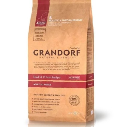 Grandorf Adult Medium&Maxi сухой корм для взрослых собак средних и крупных пород с уткой и индейкой 1 кг. 
